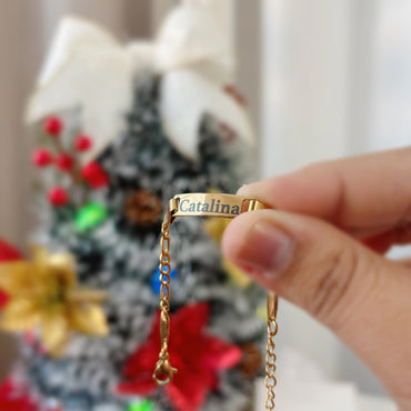 Pulsera clásica para bebé personalizada con nombre