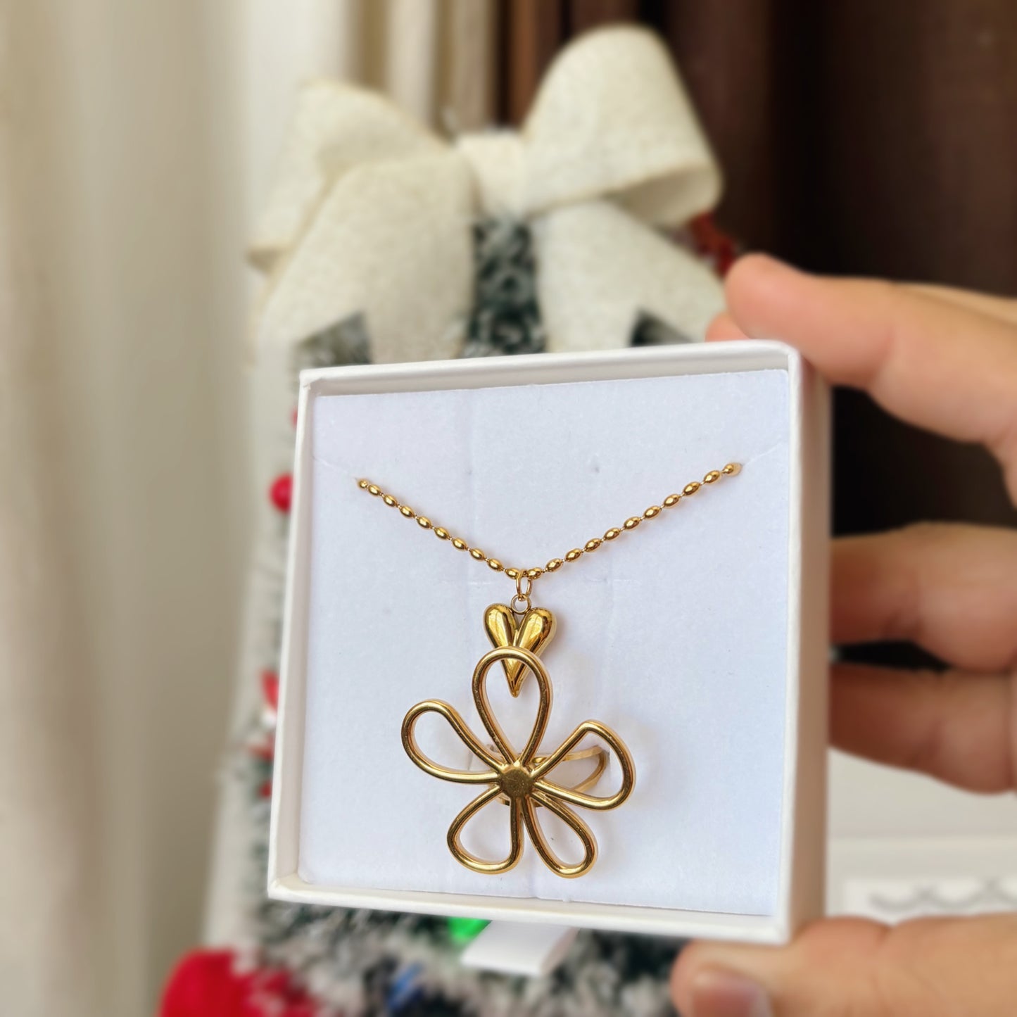 Regalo de Navidad- Cadena y anillo