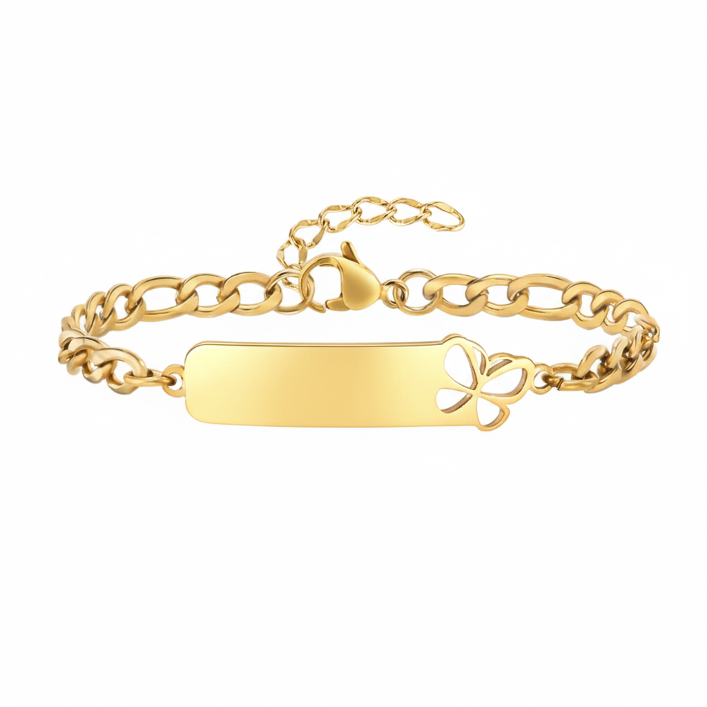 Magia de Antes- pulsera de mariposa personalizada con nombre