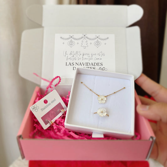 Bundle para mujer- Cadena, anillo y pantallas