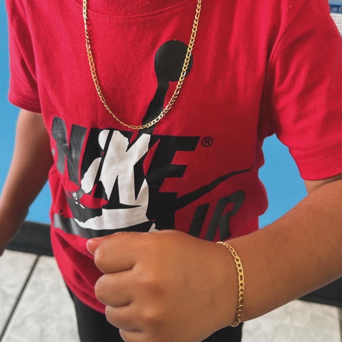 El clásico- Set Cadena y Pulsera Fígaro