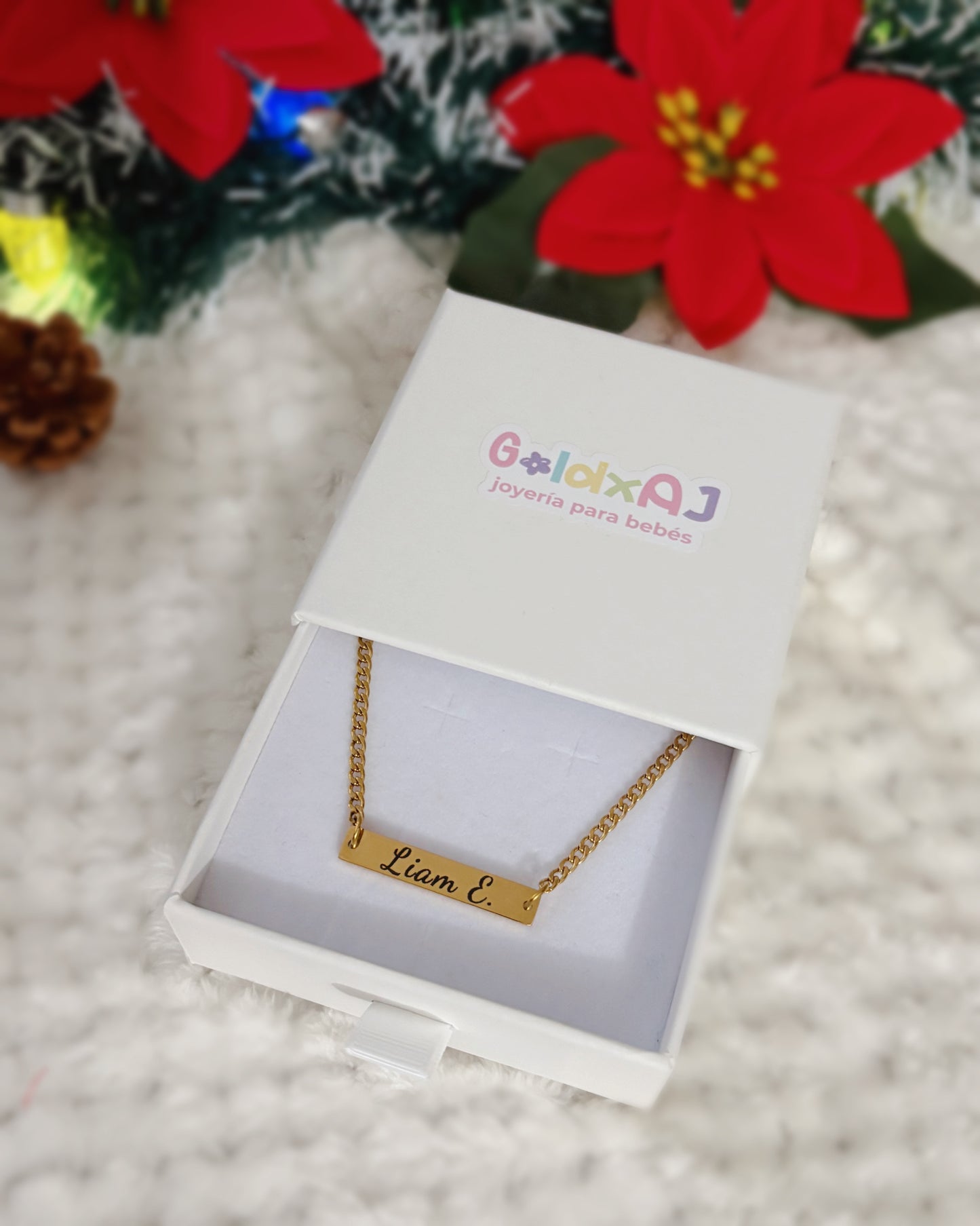 Navidades de antes- Cadena personalizada con nombre