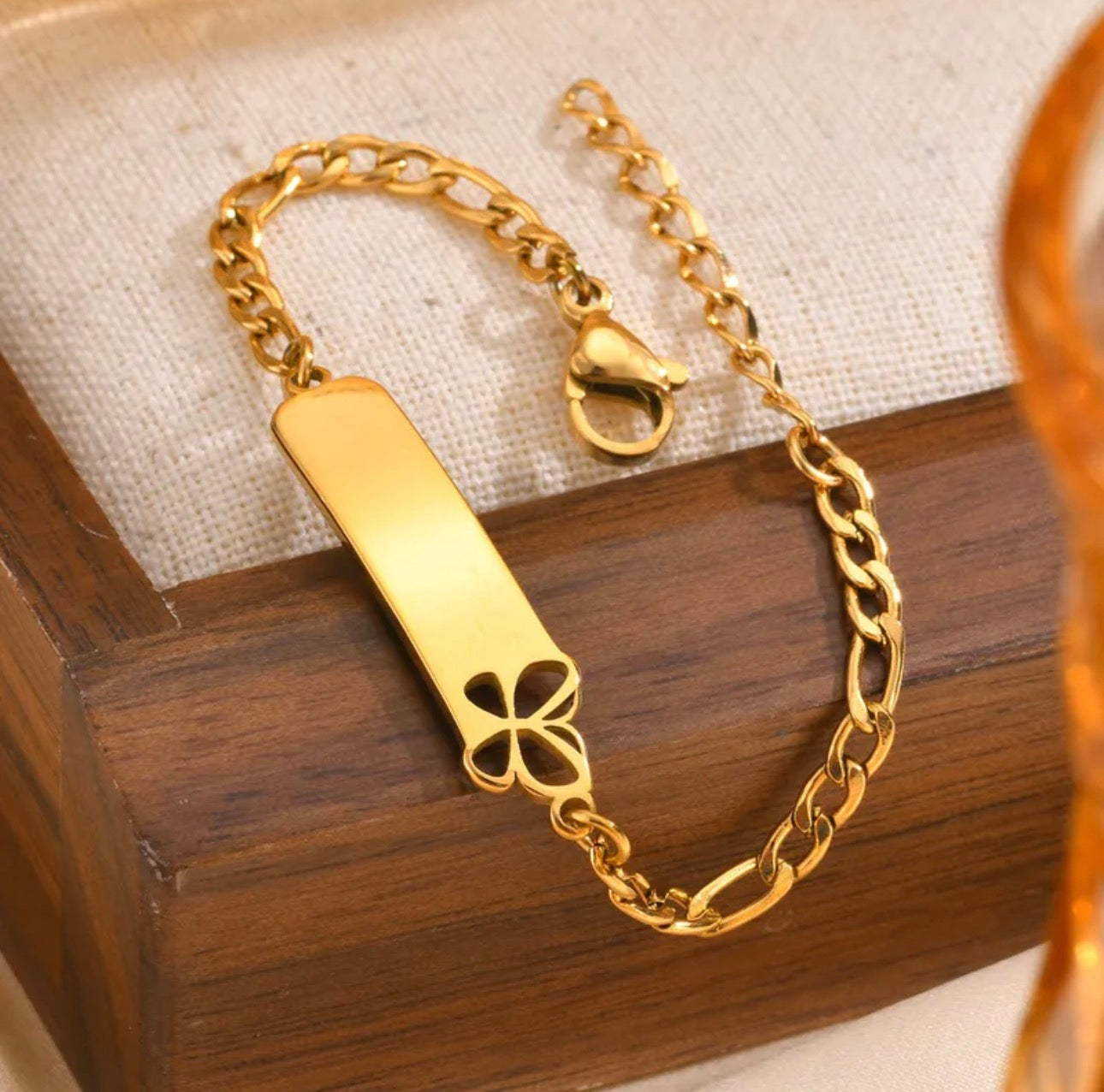 Magia de Antes- pulsera de mariposa personalizada con nombre